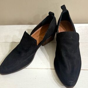 Lucky Brand Black Suede Loafers